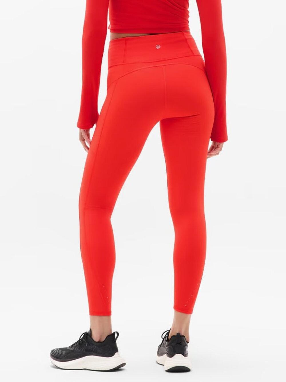 New Athleta SP Rainier High Rise Legging Cardinal Red Small Petite - Picture 3 of 6